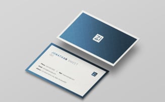 Simple Minimal Business Card. Psd Template
