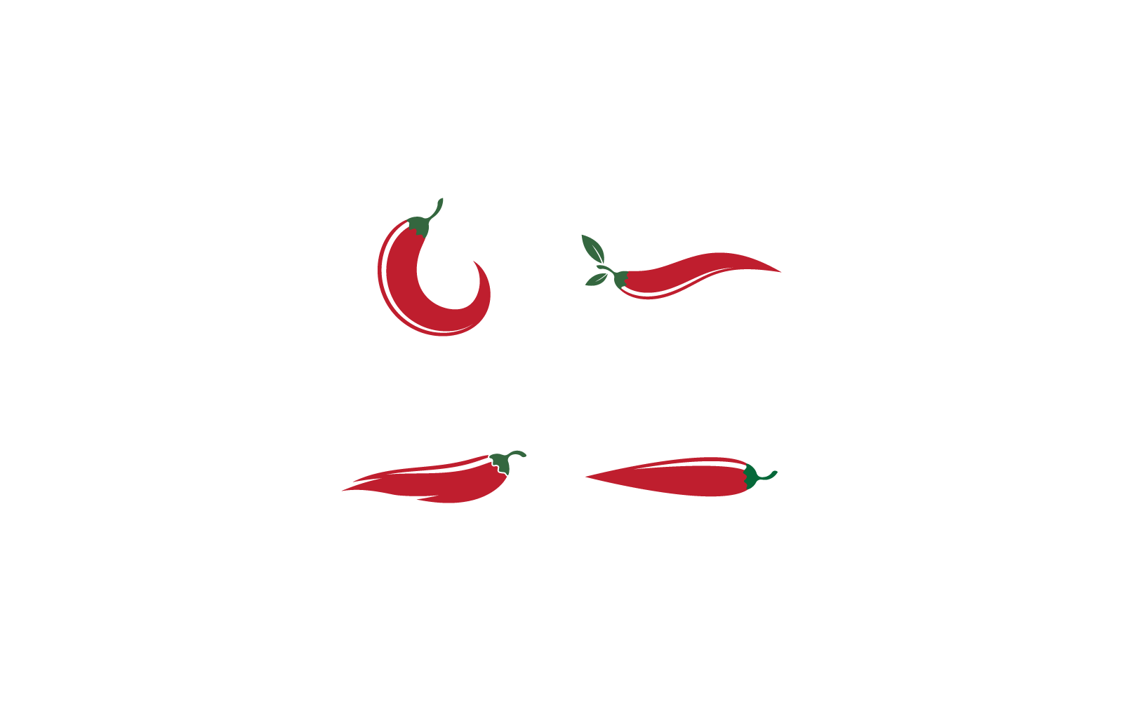 Chili logo vektör çizim şablonu