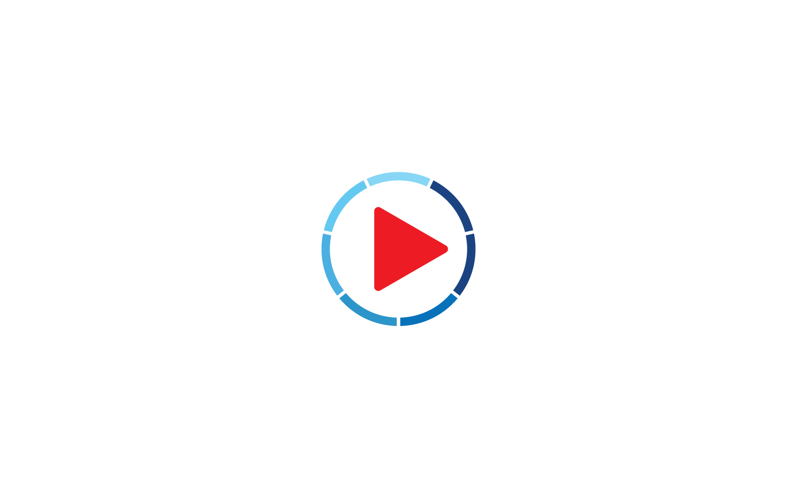 Design-Vektorvorlage für Live-Streaming-Wiedergabe-Logo-Symbol