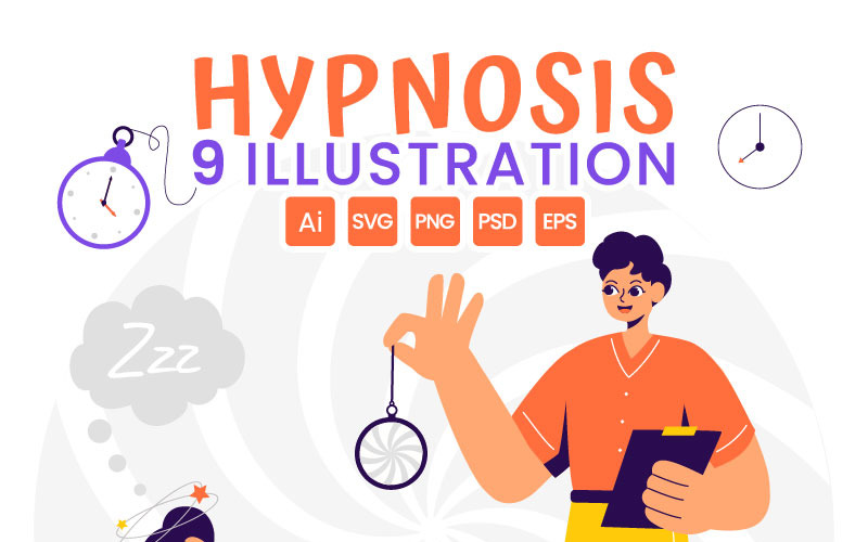 9 Hypnosis Design Illustration