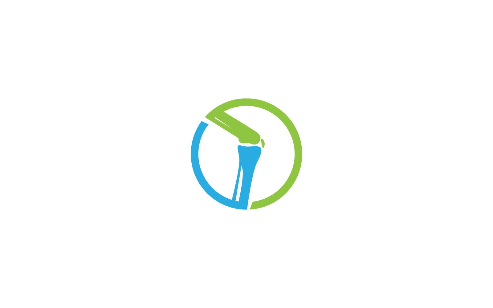 Ortopedik tasarım kliniği logo vektör çizimi