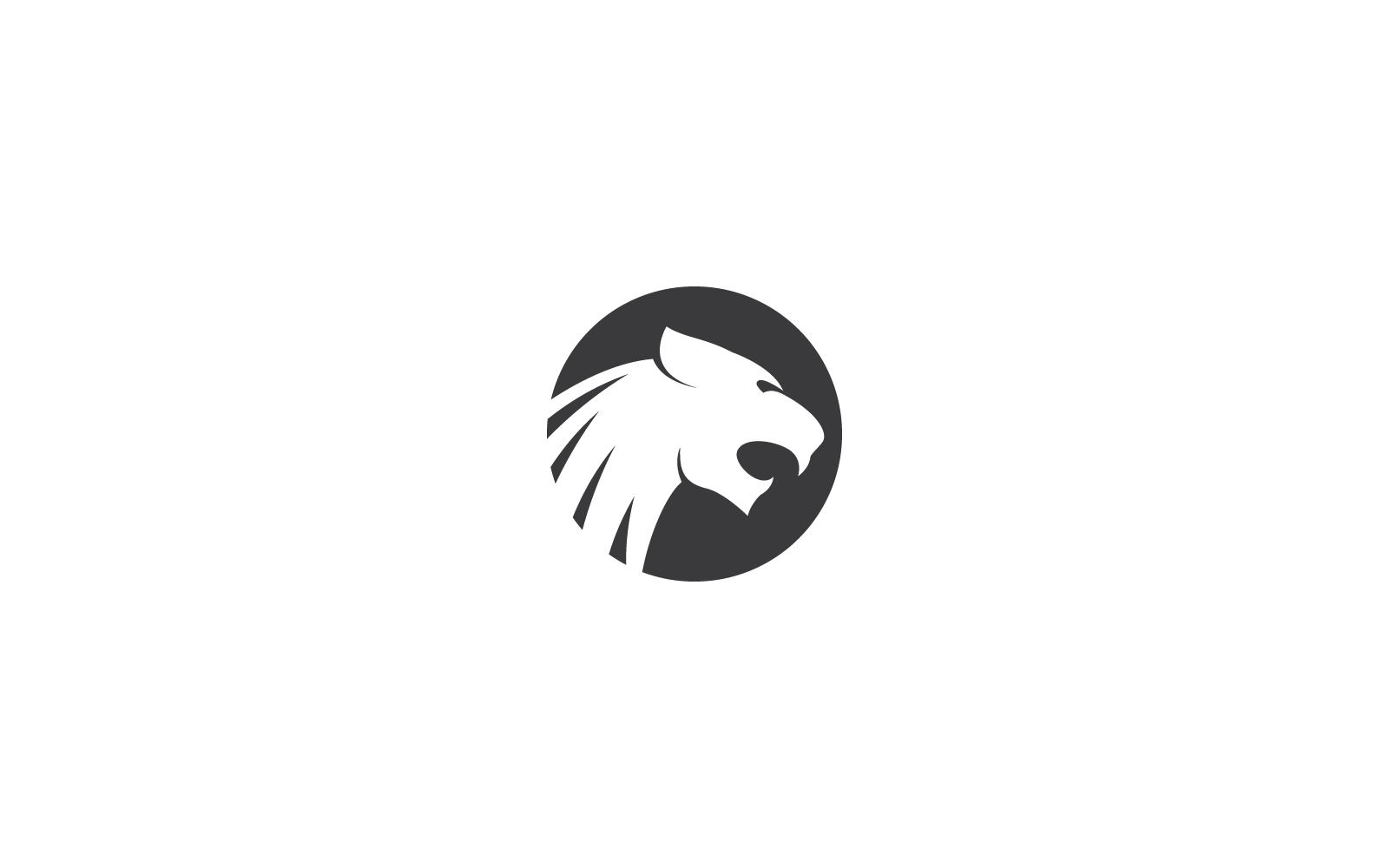 Plantilla de diseño de logotipo de puma, pantera, tigre o leopardo