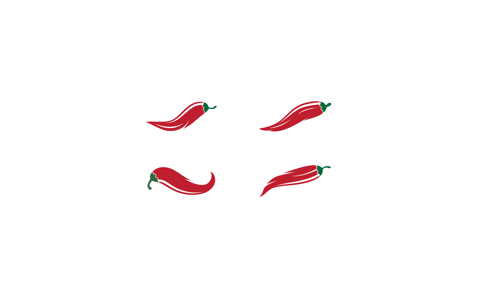 Plantilla de diseño vectorial de ilustración de chile