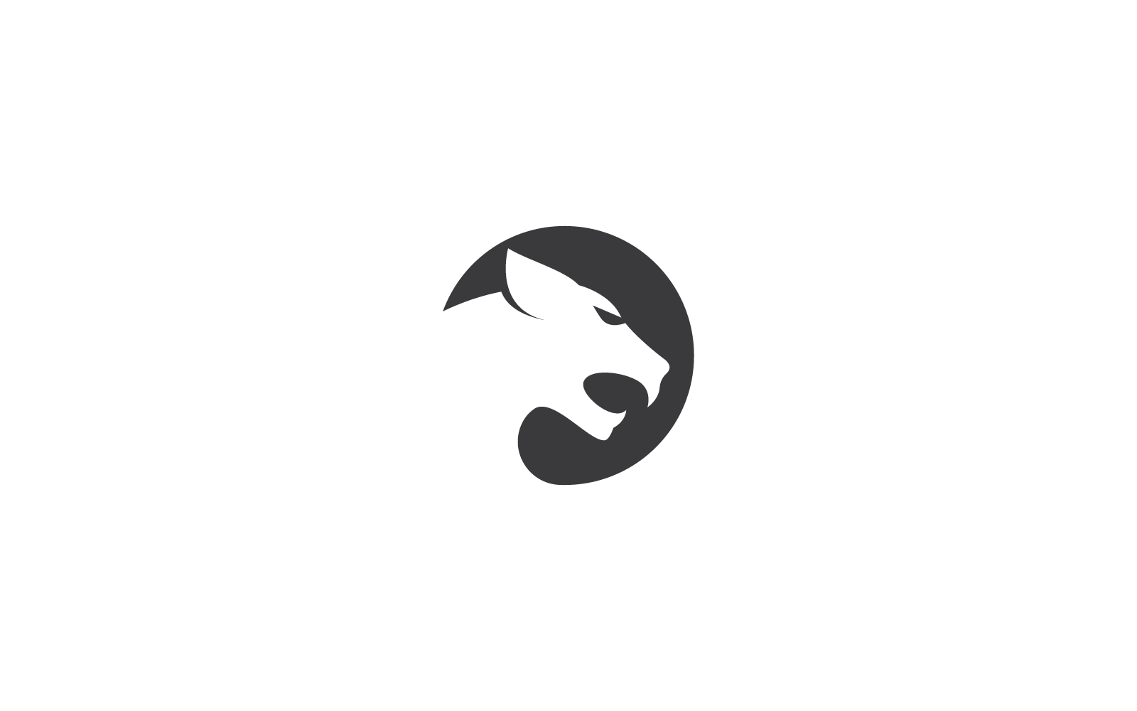 Plantilla de ilustración vectorial de diseño de logotipo de puma, pantera, tigre o leopardo