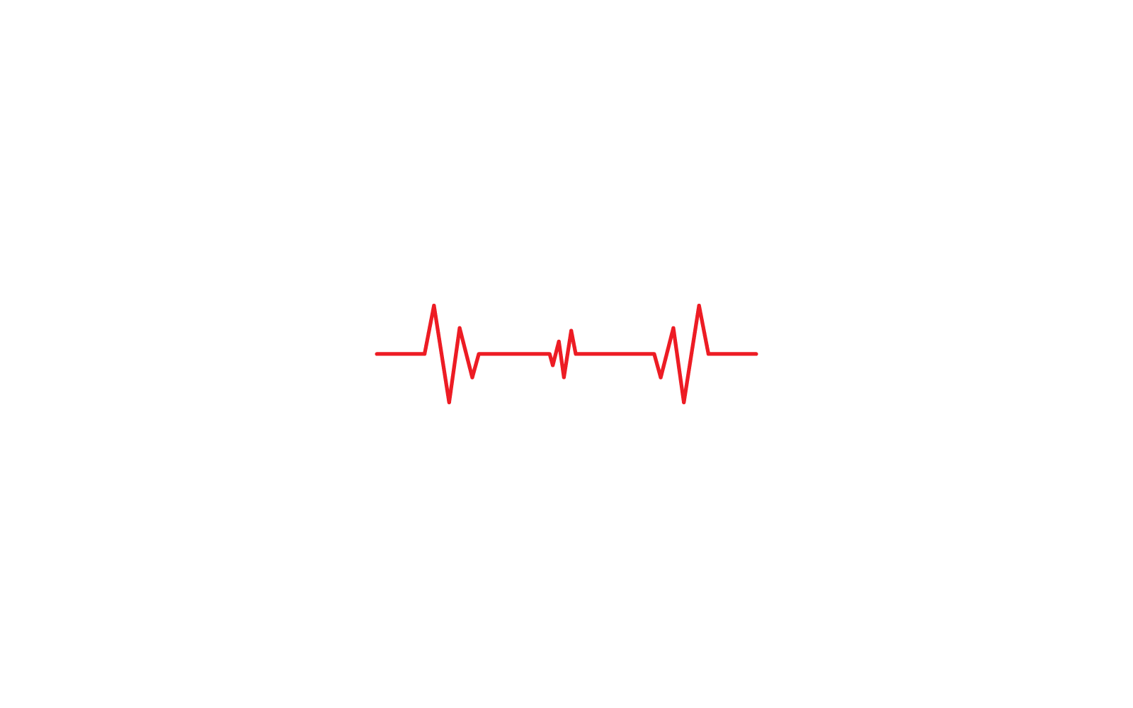 Plantilla de ilustración vectorial de icono de diseño de línea de pulso