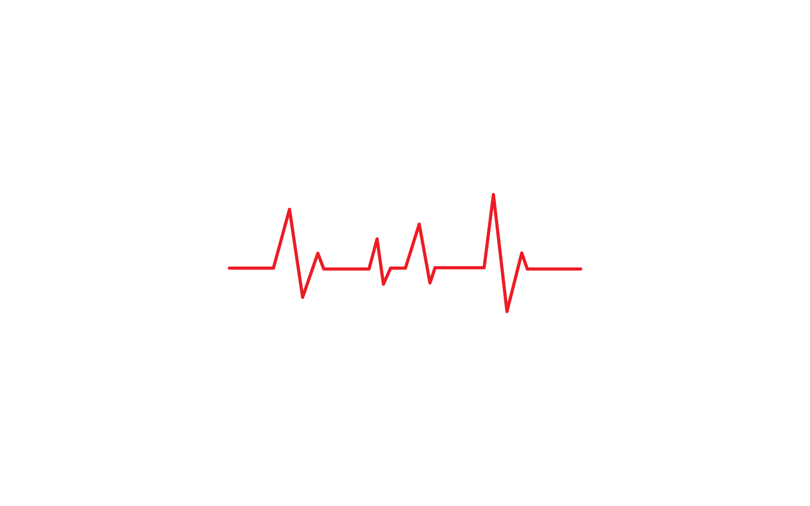 Plantilla de ilustración vectorial del icono del logotipo de la línea de pulso
