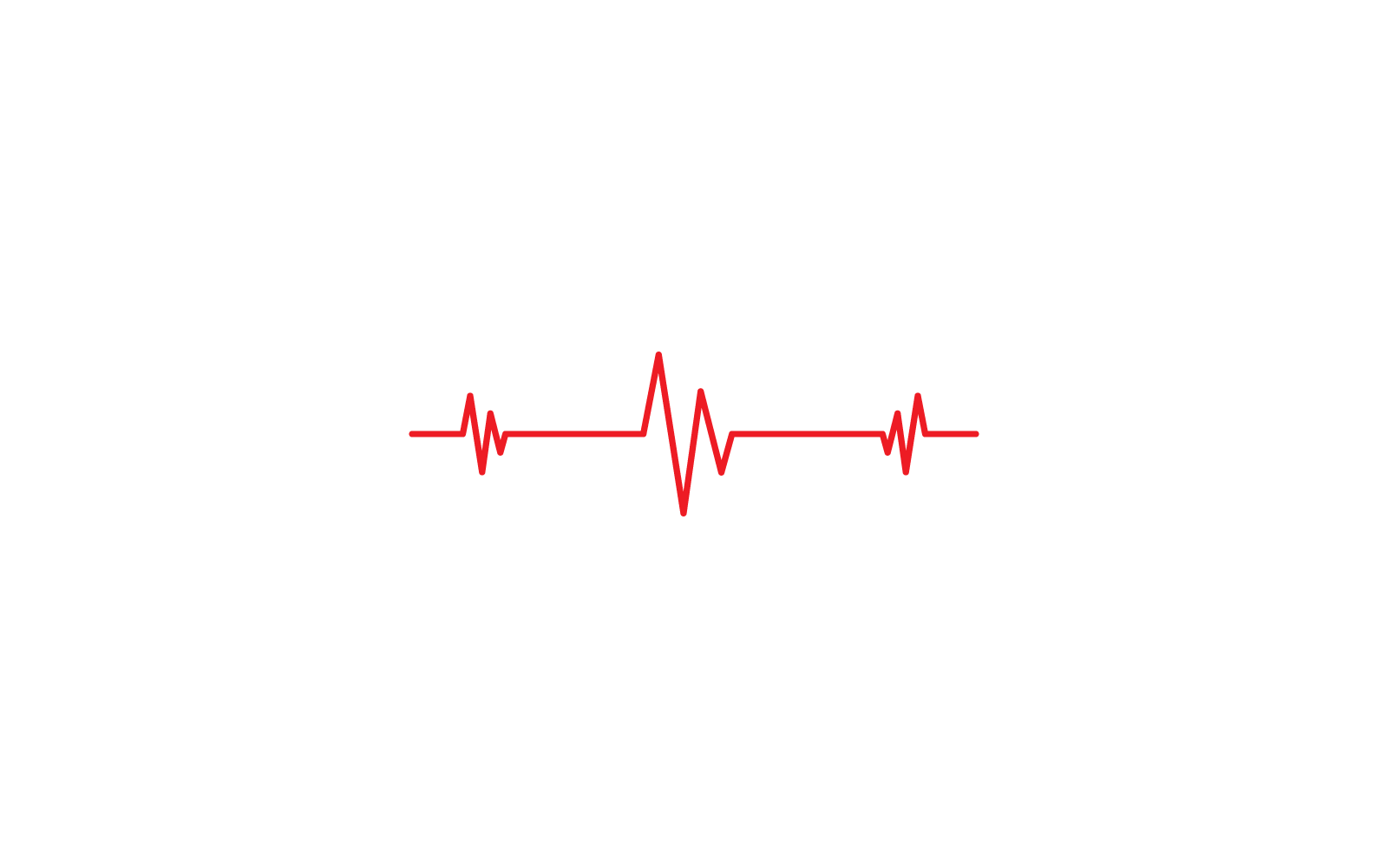 Plantilla de logotipo de diseño plano vectorial de línea de pulso