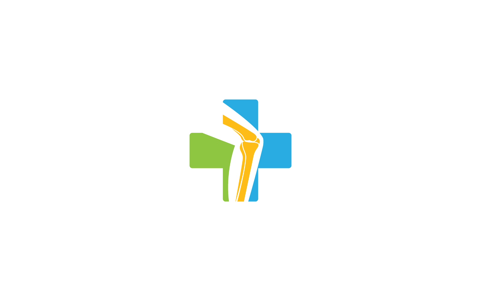 Plantilla de logotipo vectorial para diseño de clínica ortopédica