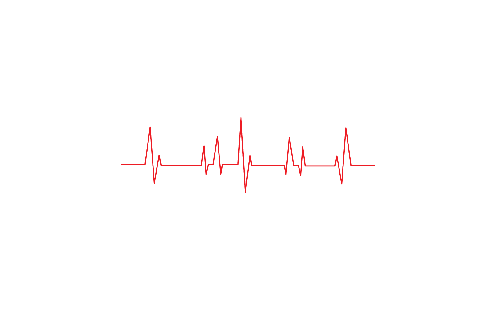 Plantilla de vector de icono de diseño de línea de pulso