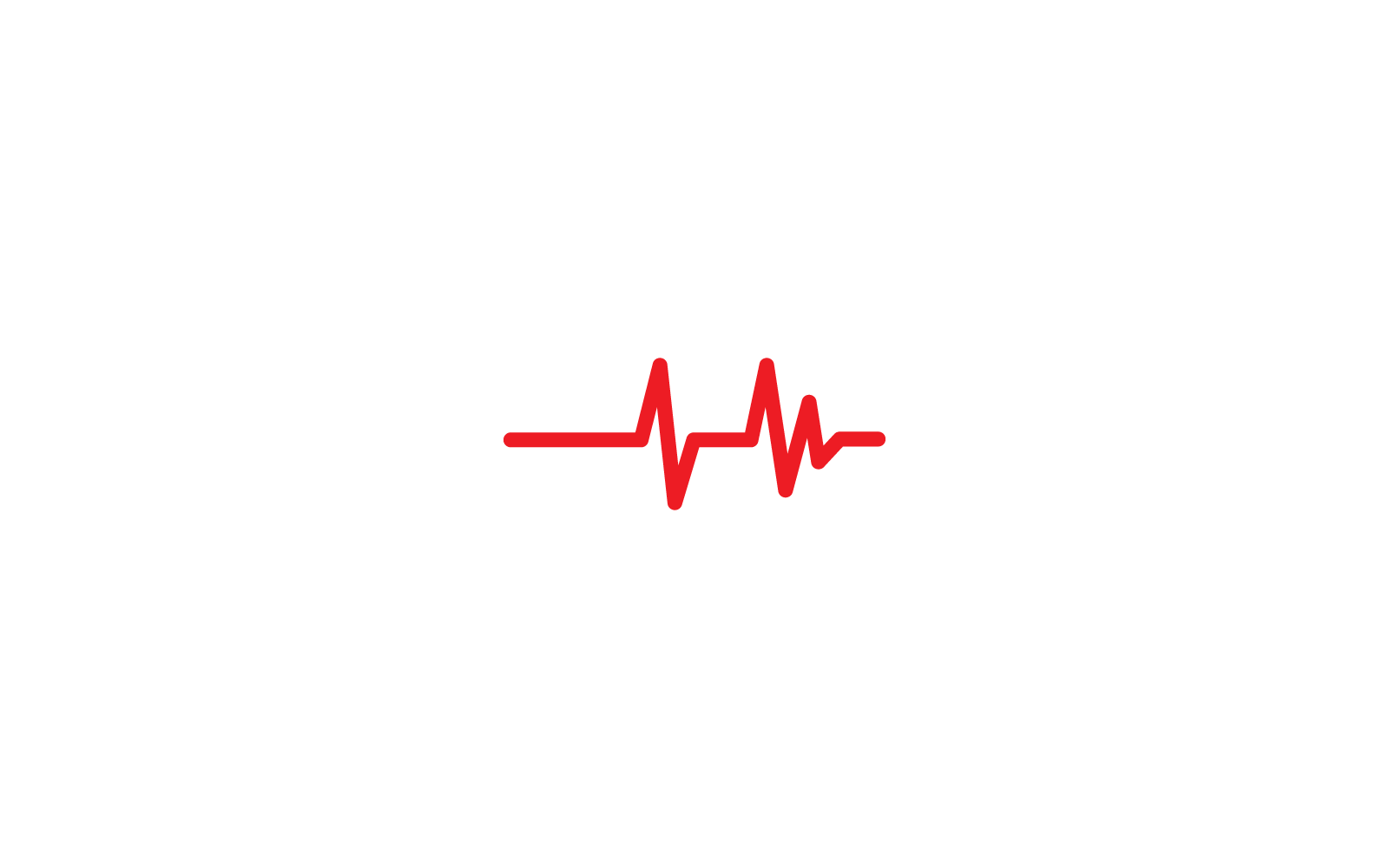 Plantilla de vector de icono de logotipo de línea de pulso