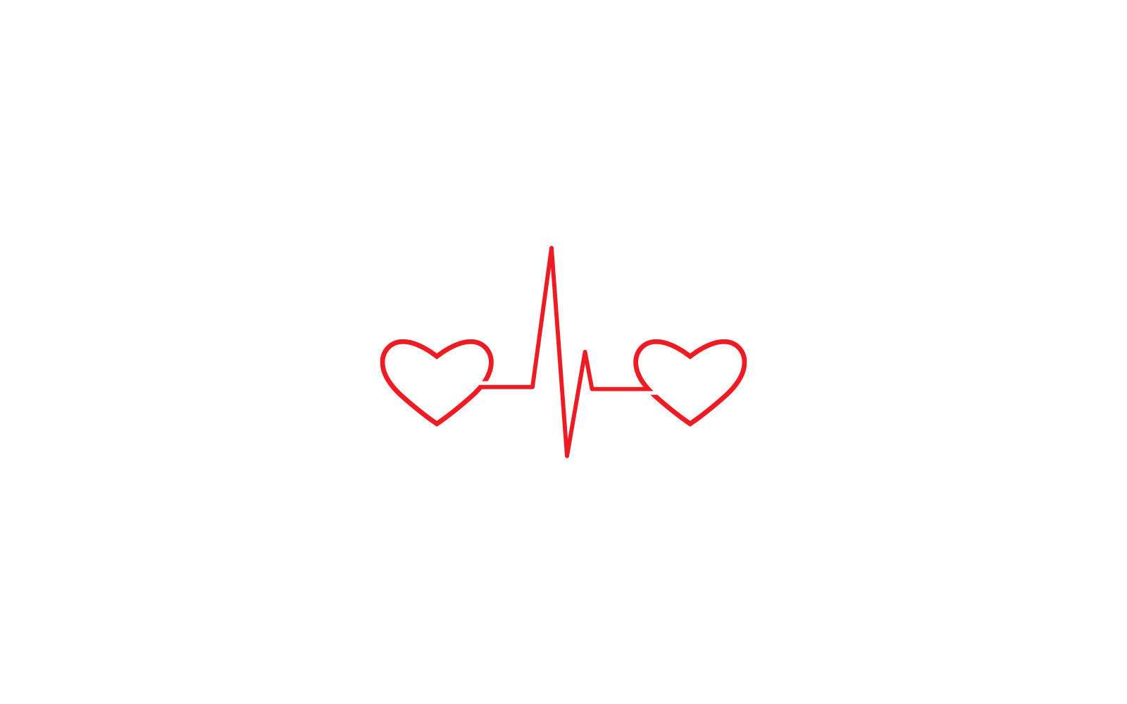 Pulse line logo tasarım illüstrasyon şablonu