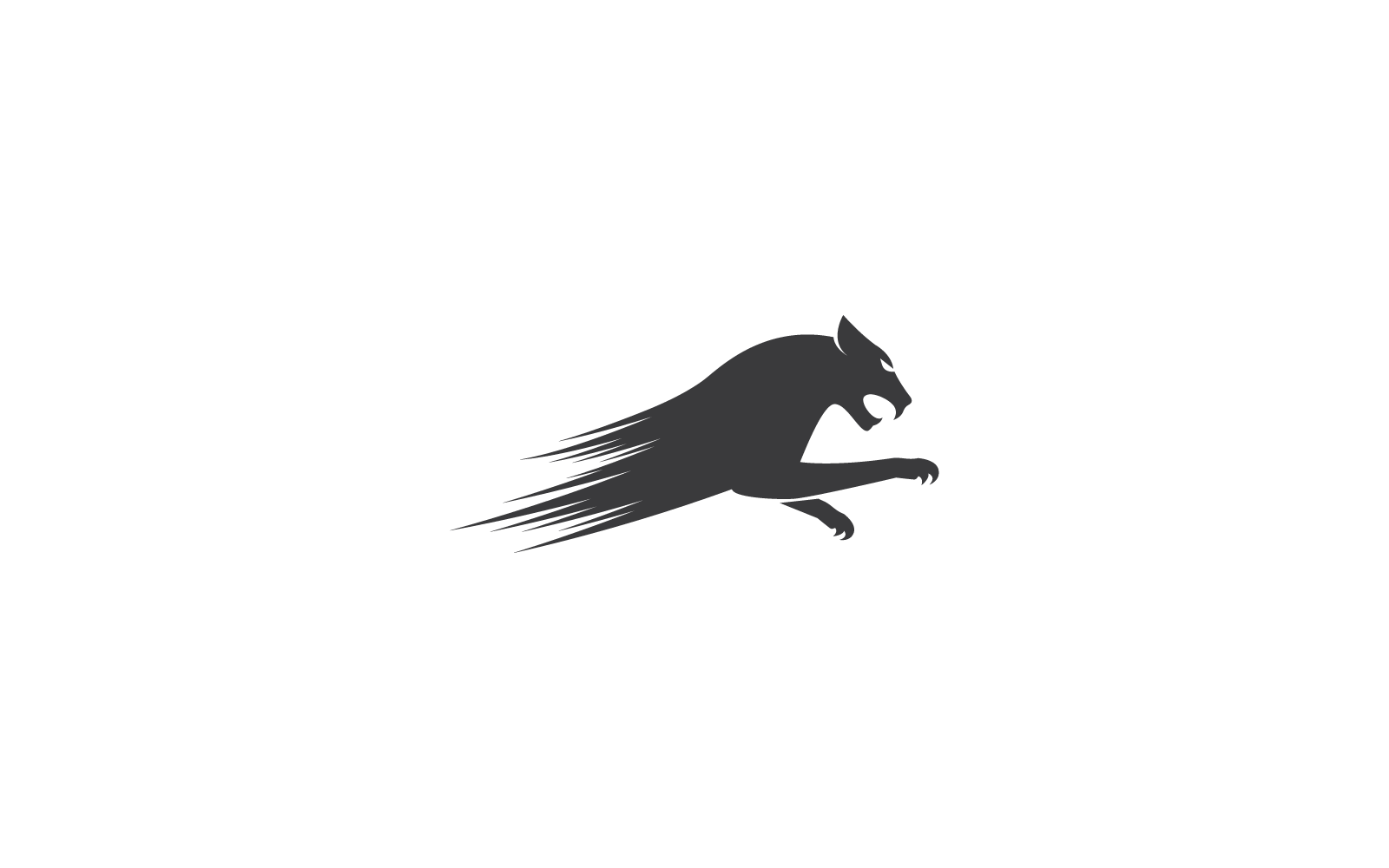 Puma, panter, tiger eller leopard Logotyp vektor illustration mall