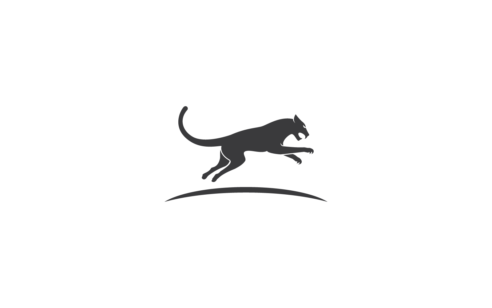 Puma,panther,tiger or leopard Logo vector illustration
