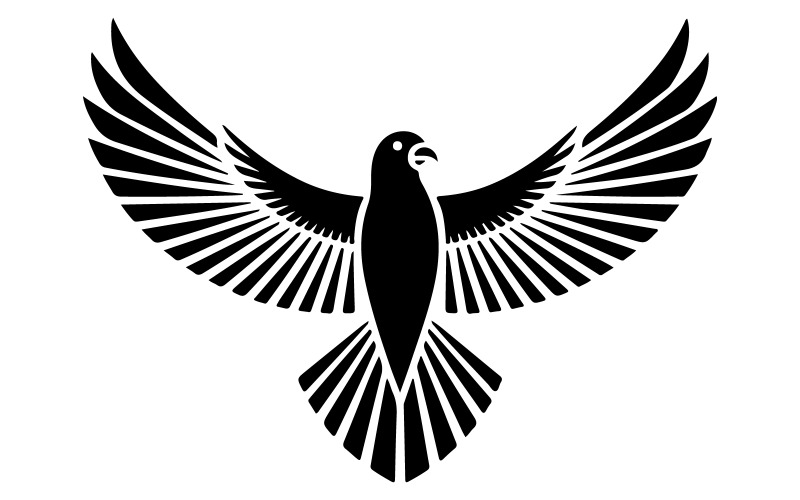 A flying bird silhouette art illustration Illustration