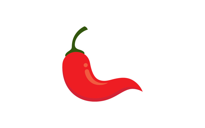 Chili logo vector Spicy food symbol template 1 Logo Template