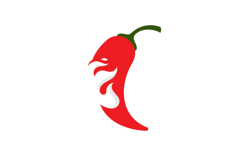 Chili logo vector Spicy food symbol template 2 Logo Template