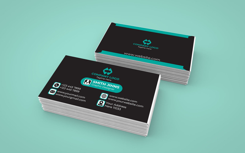 Modern Business Card | Construction Business Card (V) Corporate Identity