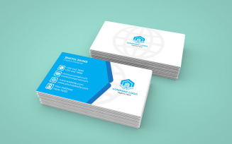 Modern Business Card - ( Sky Color card )
