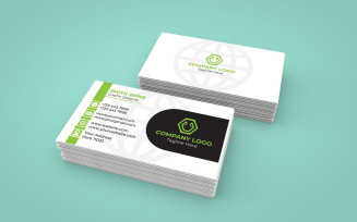 Modern Business Card Template Design - (Green Color)