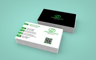 Modern Business Card Template Design - (Green)