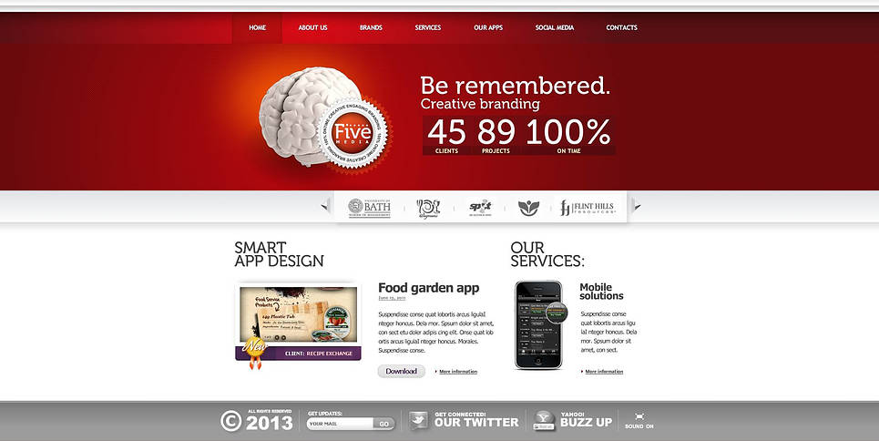 Design Studio Flash CMS Template New Screenshots BIG