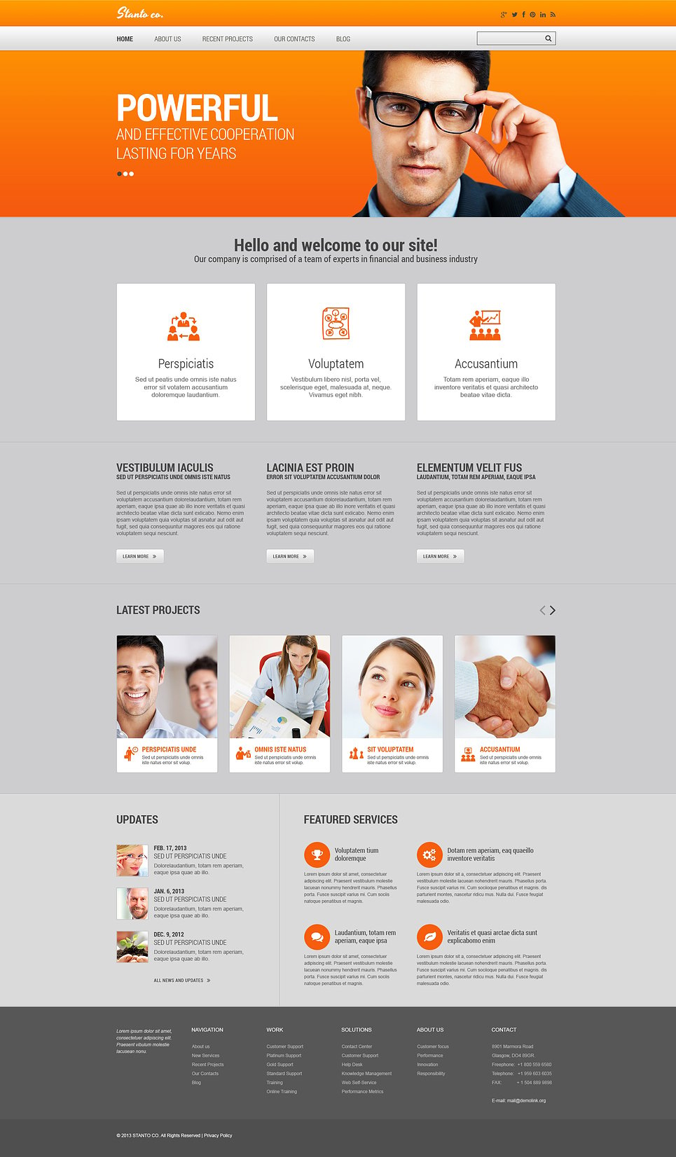 Financial Advisor Responsive Website Template New Screenshots BIG