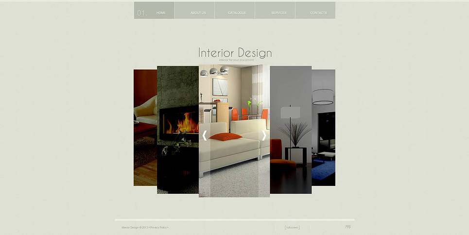 Interior Design Flash CMS Template New Screenshots BIG