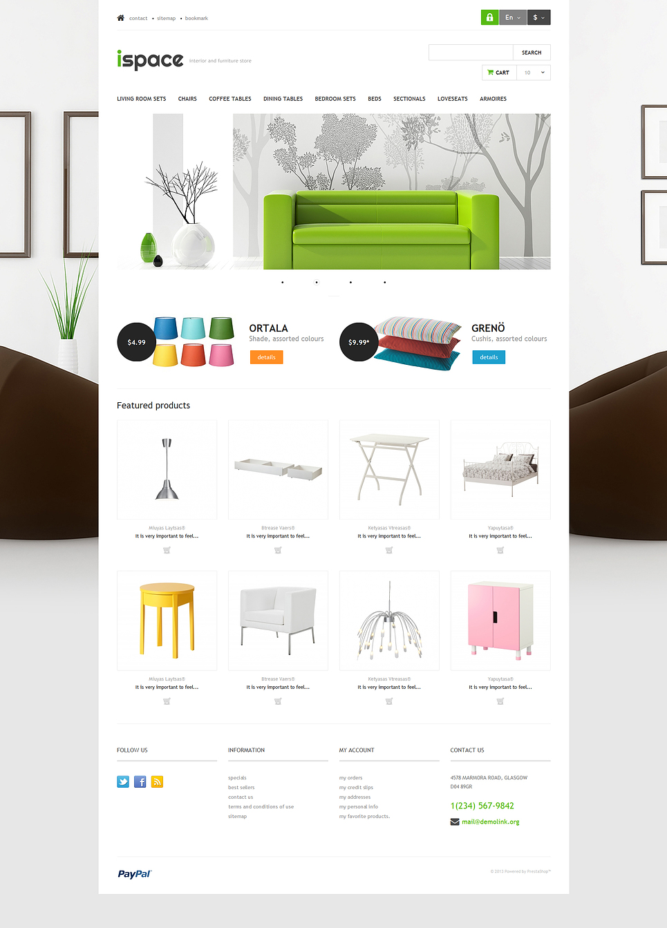 Ispace PrestaShop Theme New Screenshots BIG