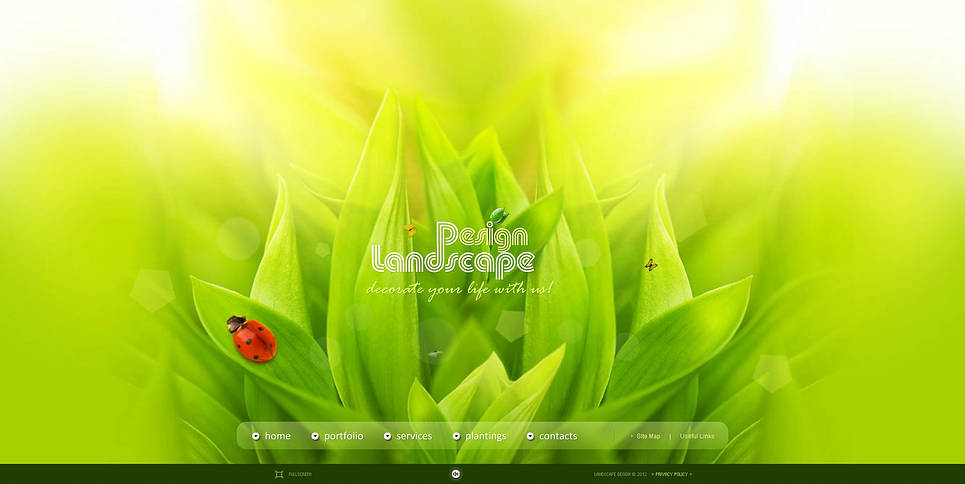 Landscape Design Flash CMS Template New Screenshots BIG