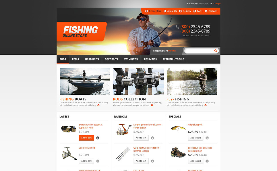 hunting fishing online store