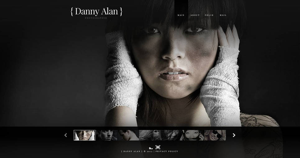 Photographer Portfolio Flash CMS Template New Screenshots BIG