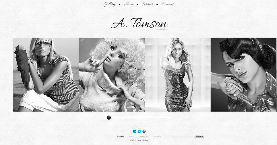 Photographer Portfolio Flash CMS Template New Screenshots BIG