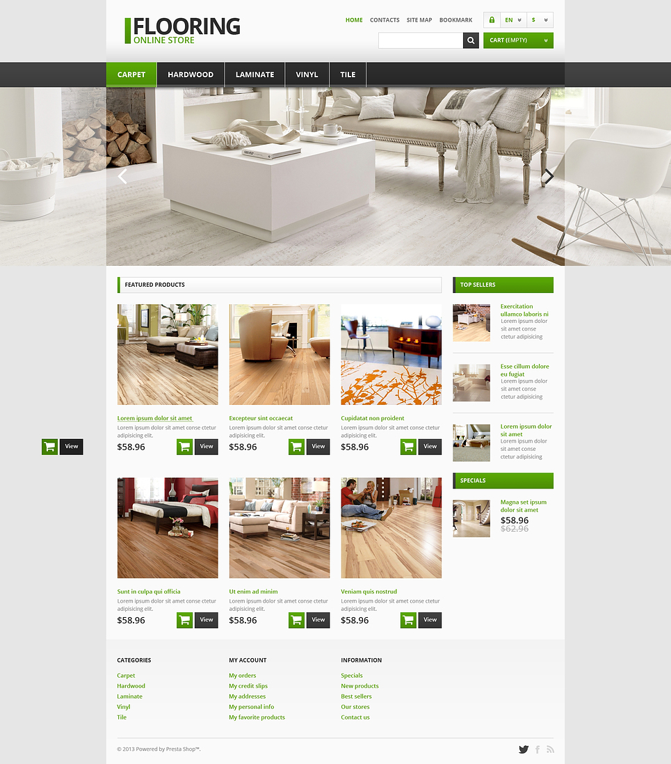 Responsive Flooring Store PrestaShop Theme New Screenshots BIG