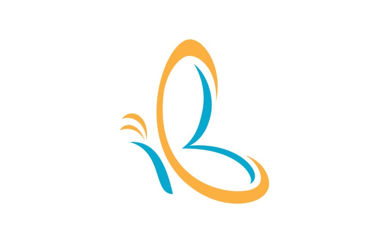 Beauty Butterfly Vector icon design 3 Logo Template