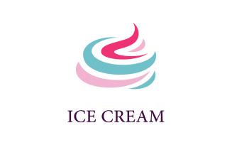 Ice Cream logo vector frozen ice cupcake 5