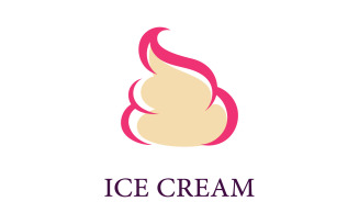 Ice Cream logo vector frozen ice cupcake 8
