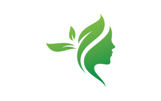 Woman hair salon logo design luxury Vector V7
