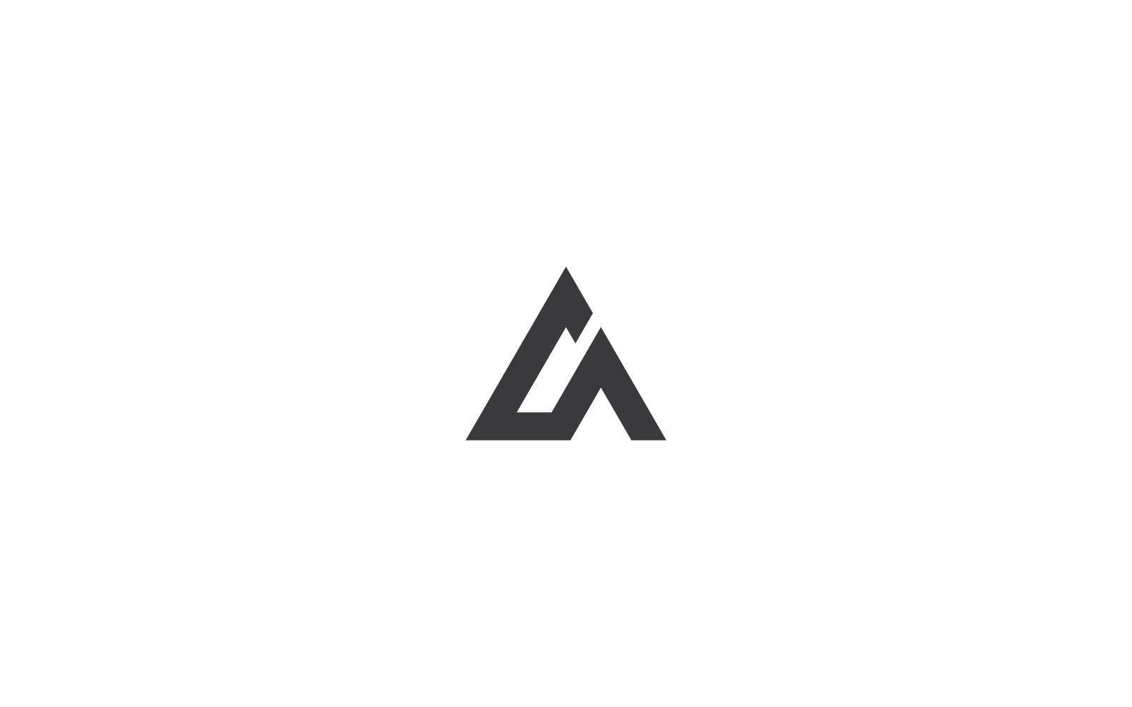 A Harfi Logo İş Şablonu Vektör