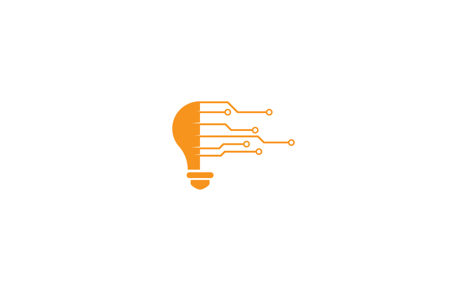 Ampul logo vektör illüstrasyon şablonu