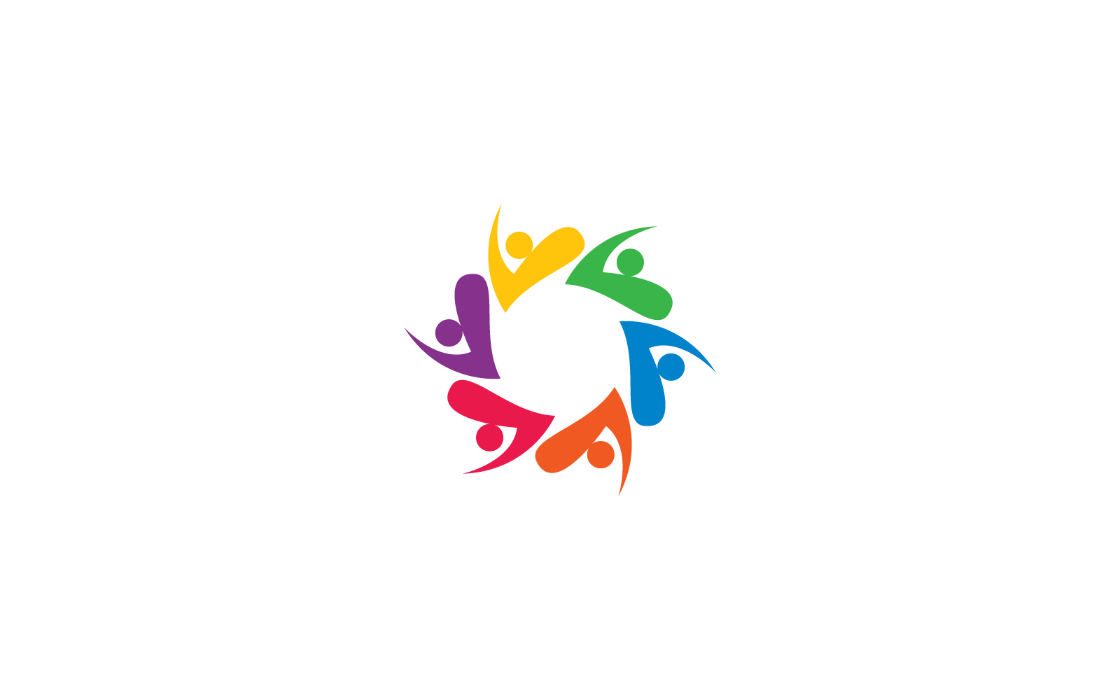 Community, network and social illustration logo icon vector design