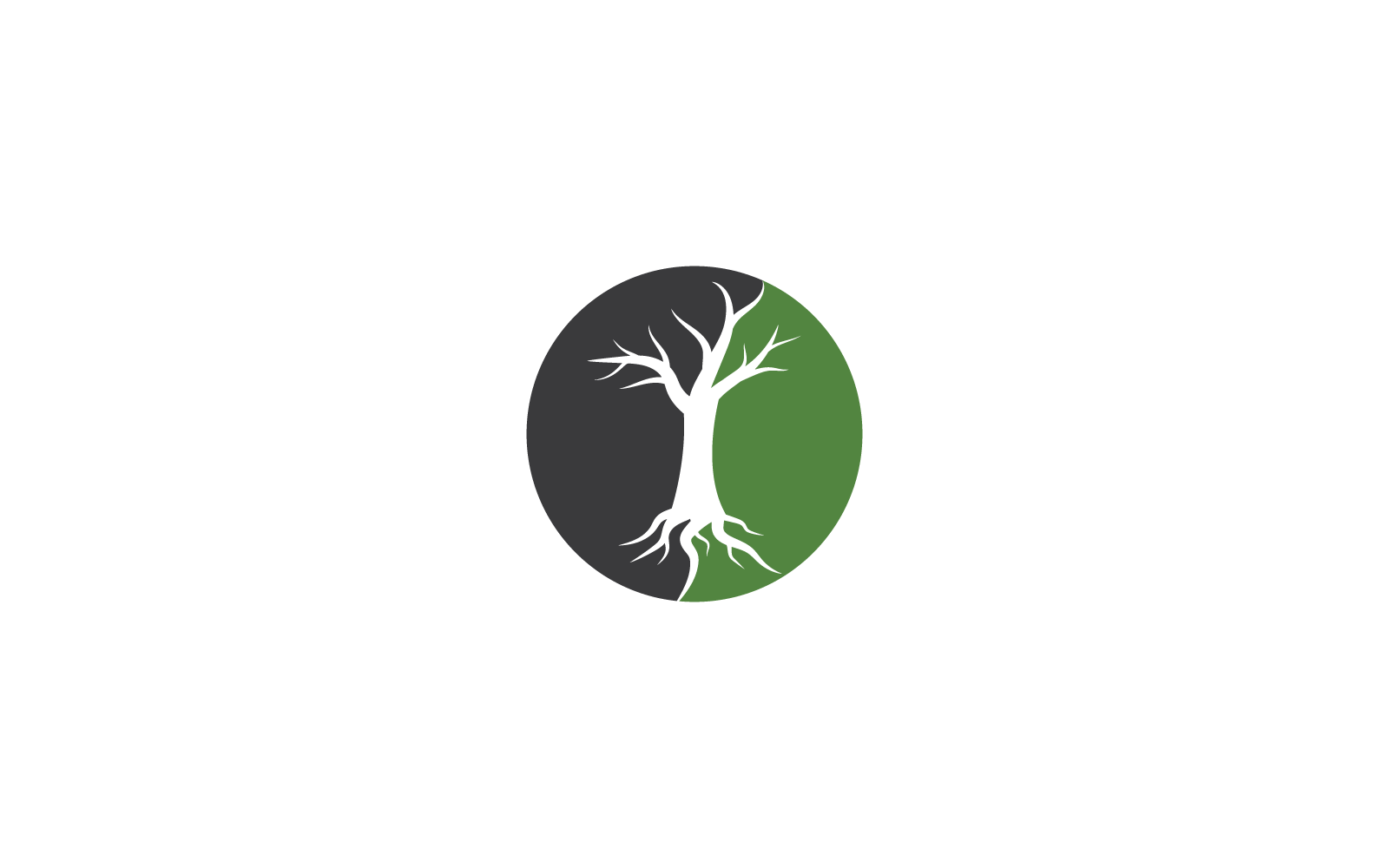 Träd logotyp ikon mall vektorillustration