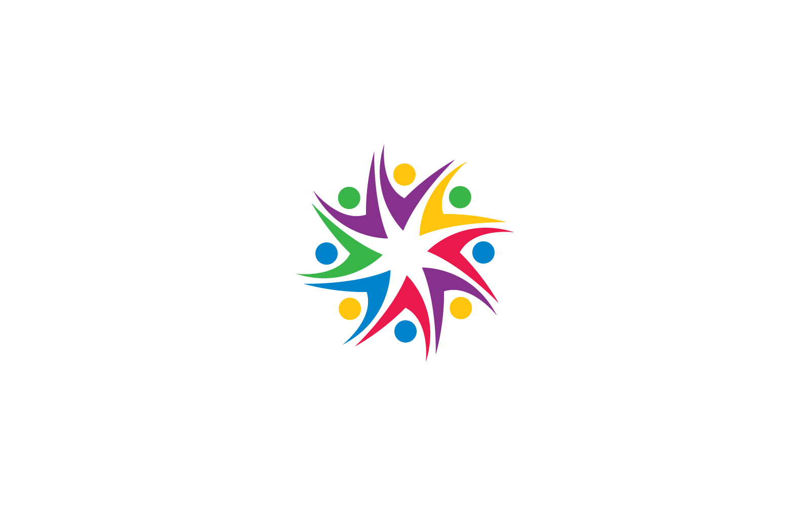 Vorlage für Community-, Netzwerk- und Social-Logo-Illustrationssymbole, Vektor