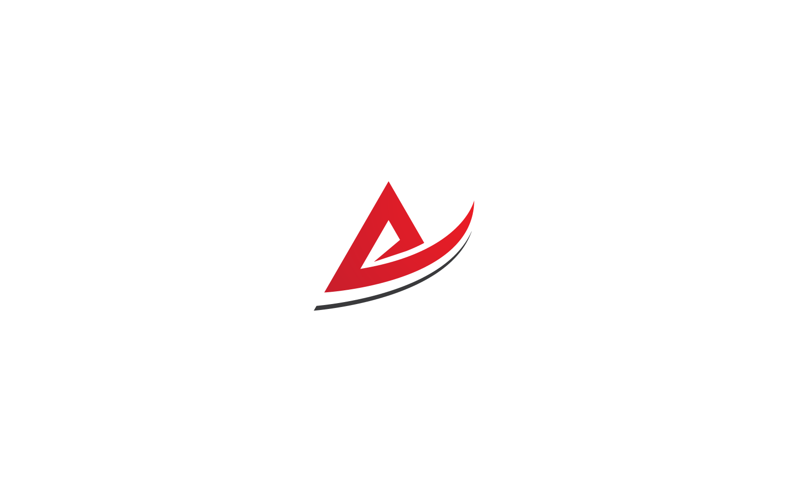 Bir Mektup Logosu İş İllüstrasyon Şablonu Vektör