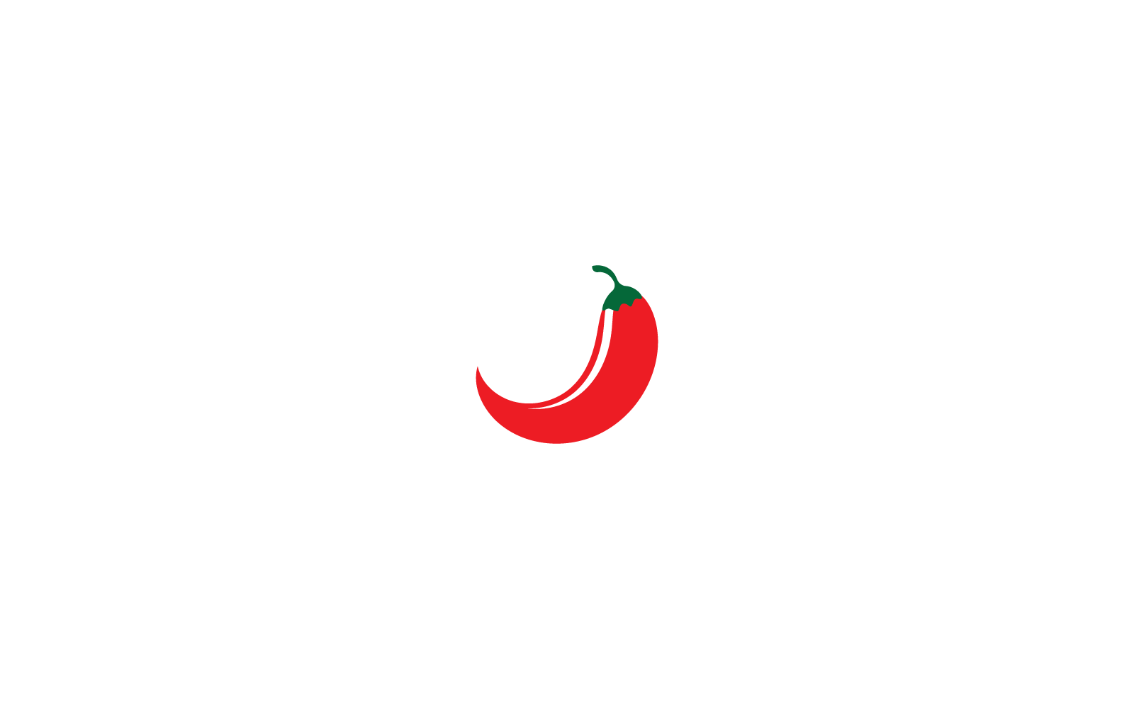 Chili-Illustrationslogo, Vektorvorlage