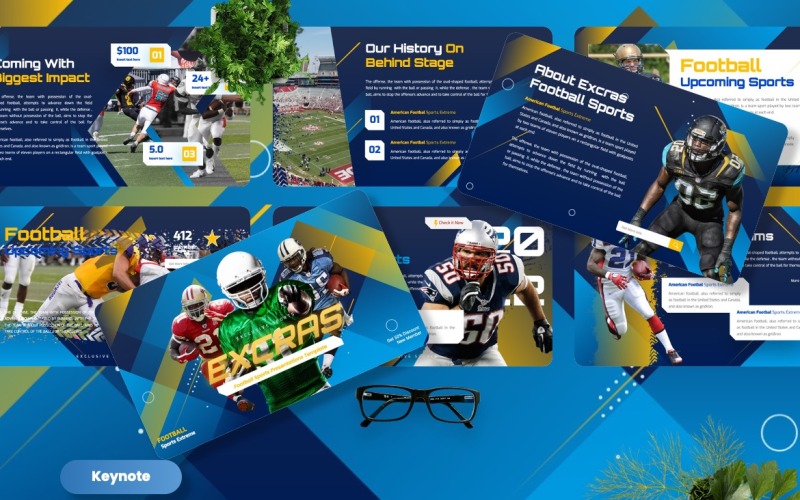 Excras - Football Sport Keynote Templates