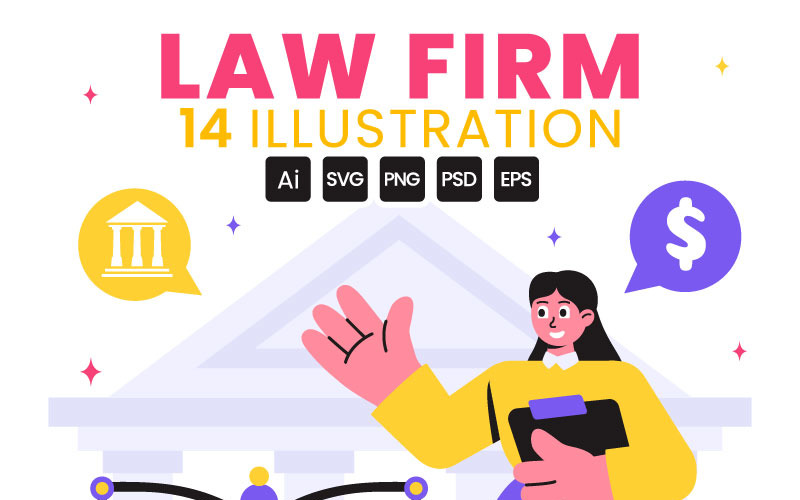 14 Law Firm Services Illustration