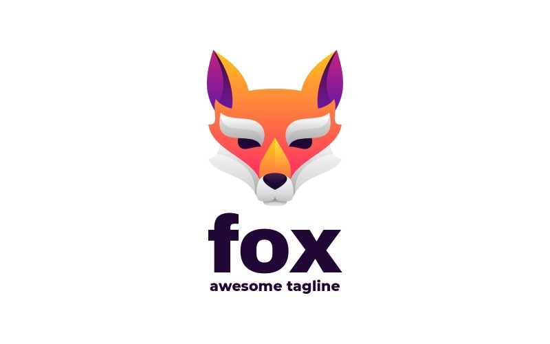Fox Gradient Colorful Logo 2 Logo Template