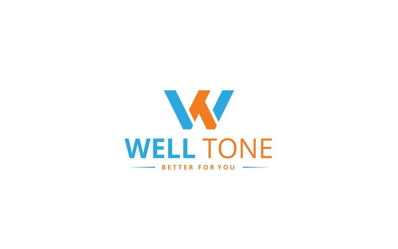 Letter Wt or tw logo design Logo Template