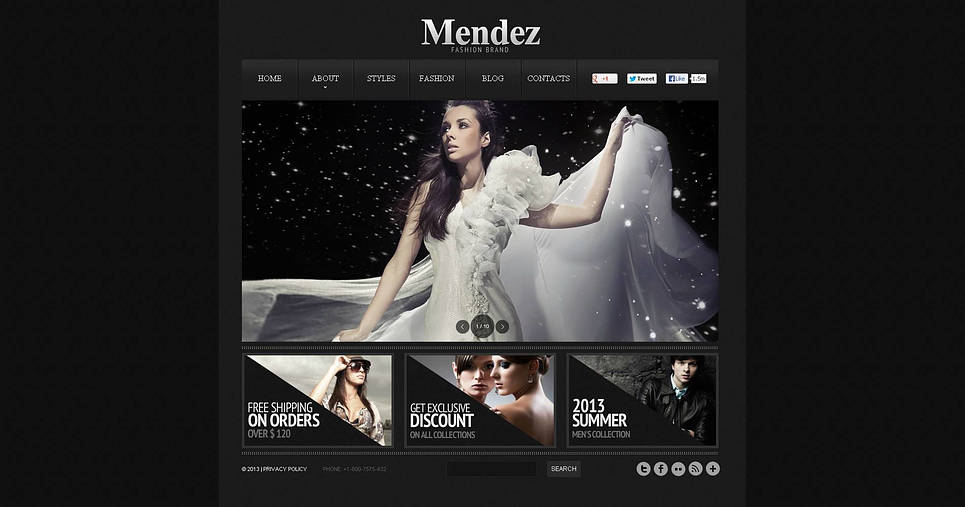 Fashion Blog Flash CMS Template New Screenshots BIG