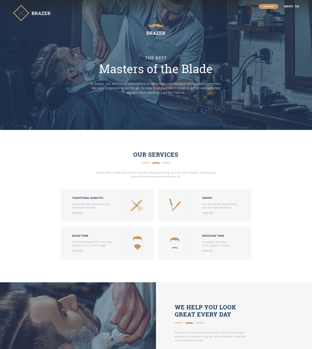 Hair Salon Website Template 46078